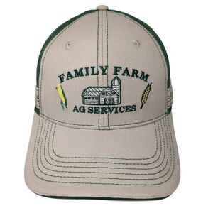 Family Farm AG Services Strapback Hat Multicolor OS Adjustable Mesh Back MV3